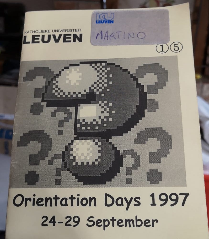Libretto degli orientation days per gli studenti stranieri settembre 1997